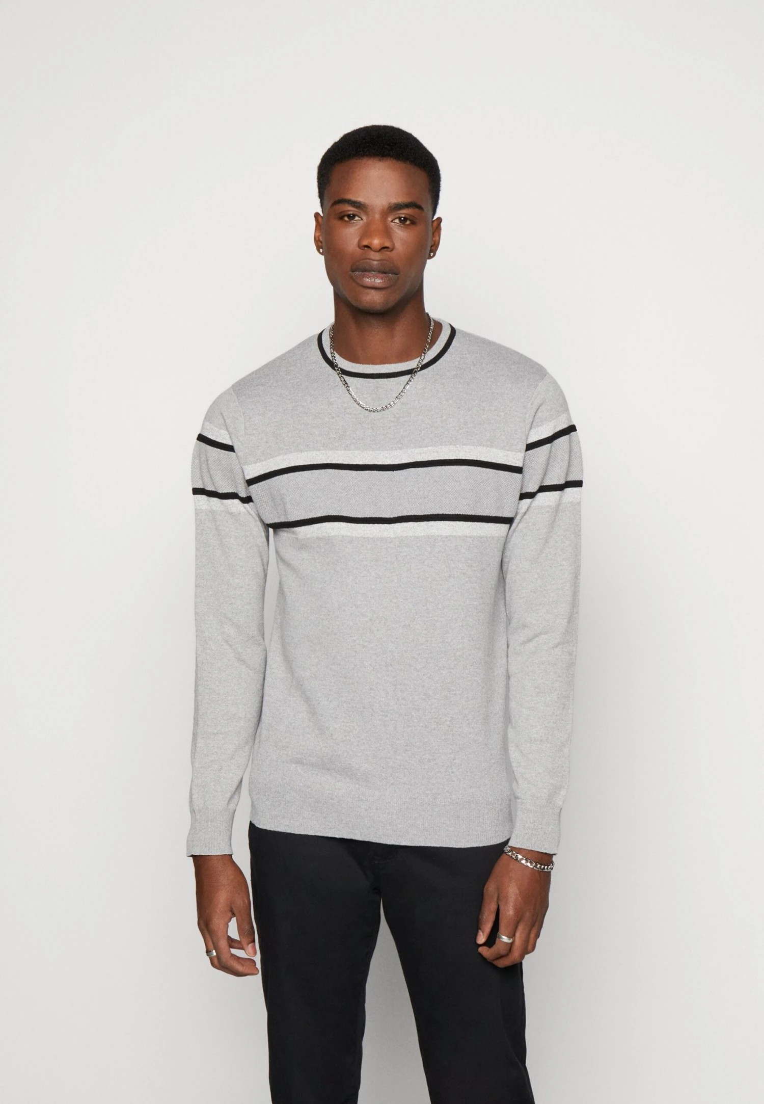 BRAVE SOUL Capella - Jersey De Punto - Grey 3 BRAVE SOUL Capella - Jersey De Punto - Grey