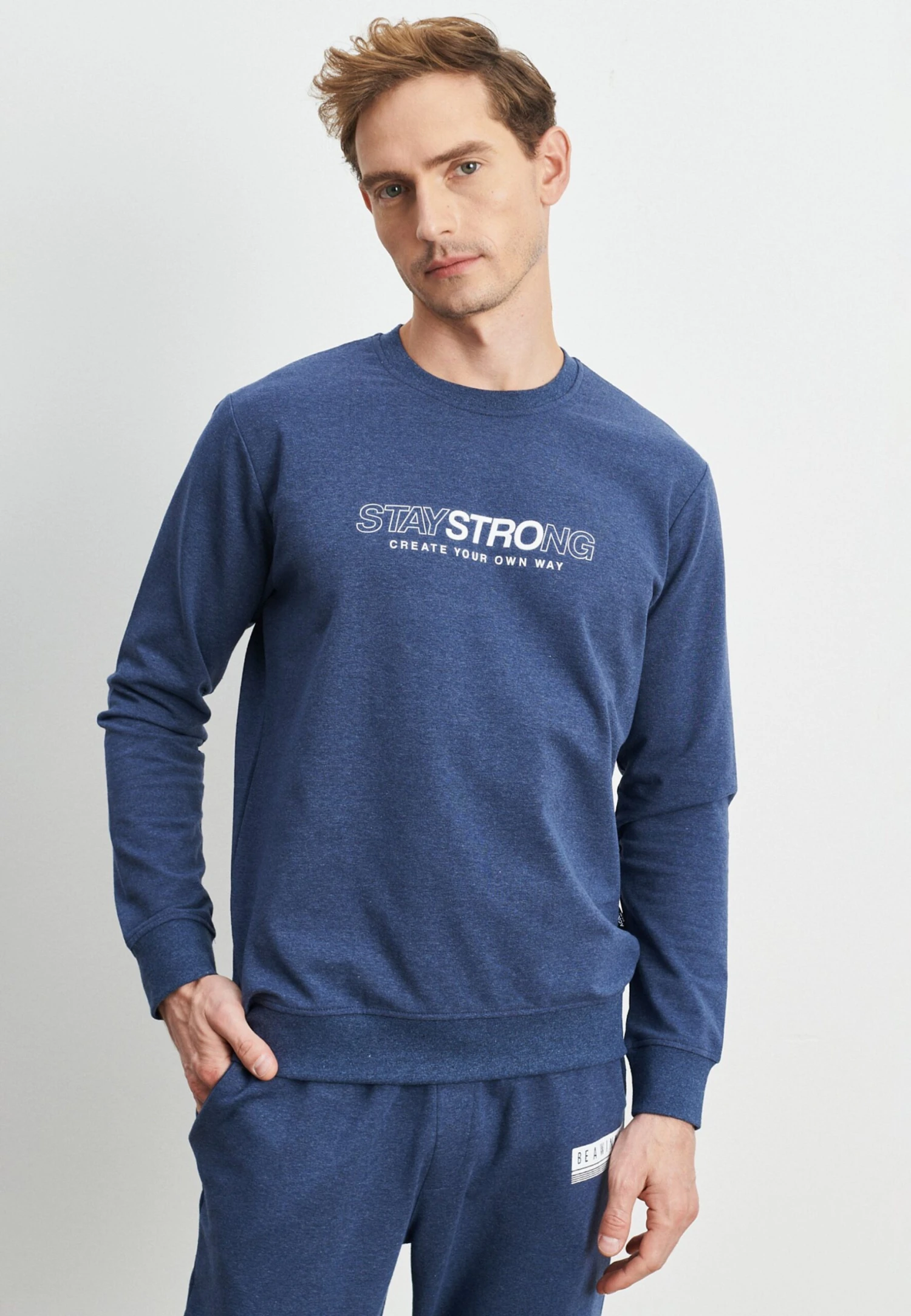 Slim Fit - Sudadera - Indigo Melange 3 Slim Fit - Sudadera - Indigo Melange