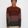 BRAVE SOUL Jersey De Punto - Rust Ombre