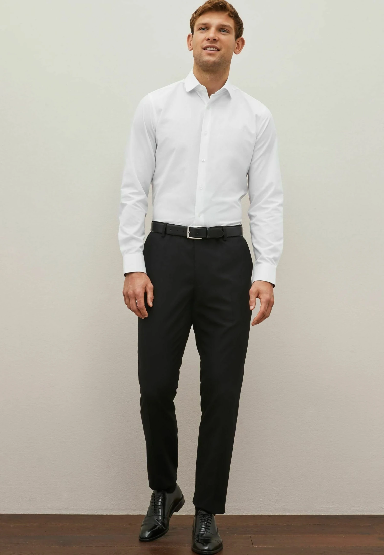 Next Heritage Single Cuff - Camisa Elegante - White Penny Collar 3 Next Heritage Single Cuff - Camisa Elegante - White Penny Collar