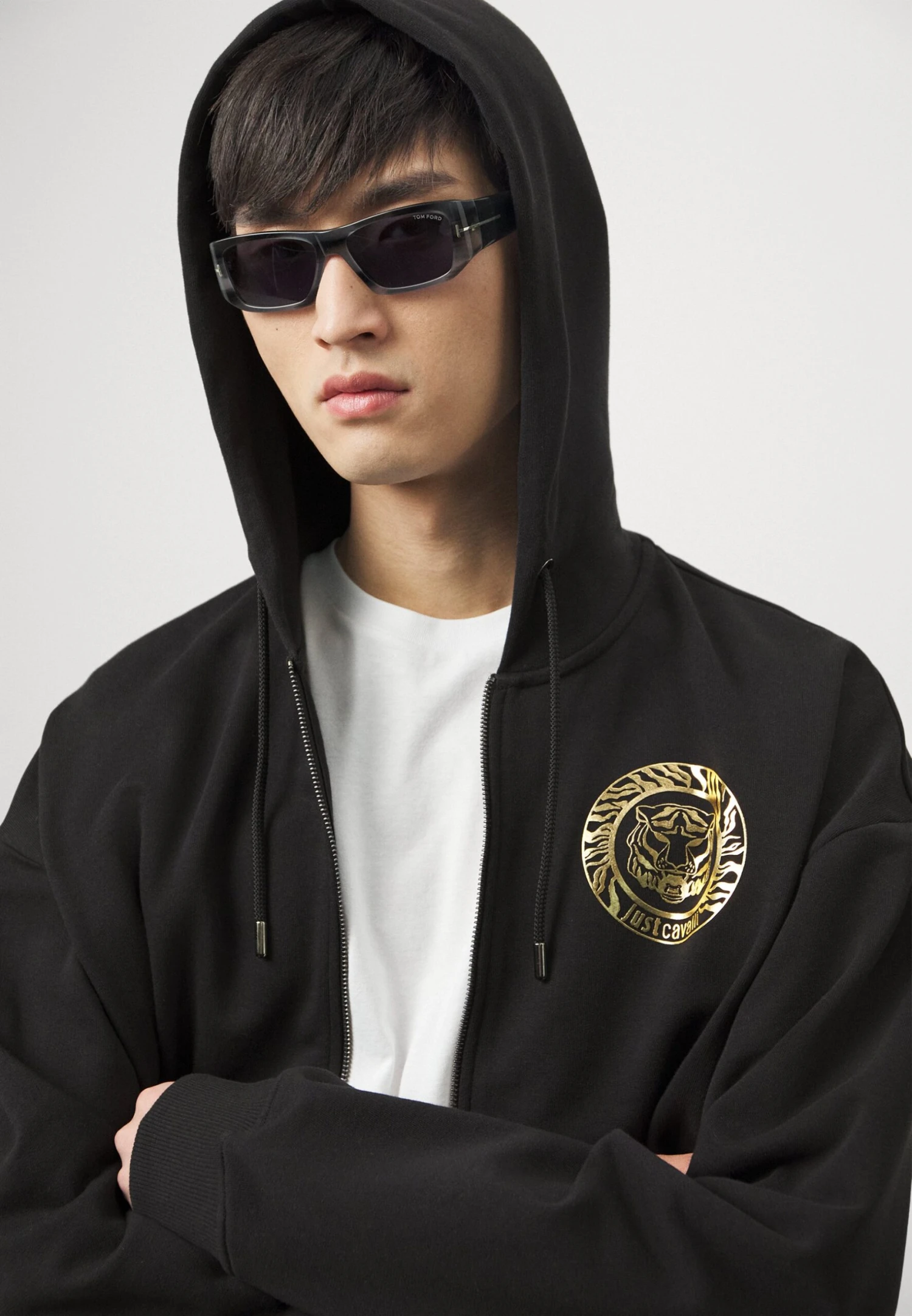 JUST CAVALLI Sweatshirts - Sudadera - Black/Gold 6 JUST CAVALLI Sweatshirts - Sudadera - Black/Gold - Imagen 4