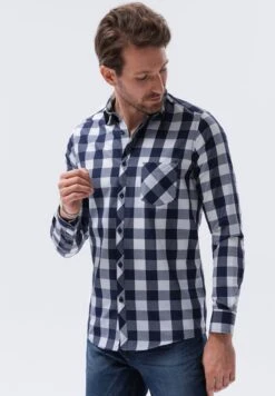 Check With Long Sleeves - Camisa - Navy -Blen Ropa Comercio 068873e994b44cf0bb32d0be504a77b3