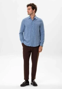 Patterned - Camisa - Light Blue -Blen Ropa Comercio 070fc58c49ba4ceca137eb161a7ee0d1