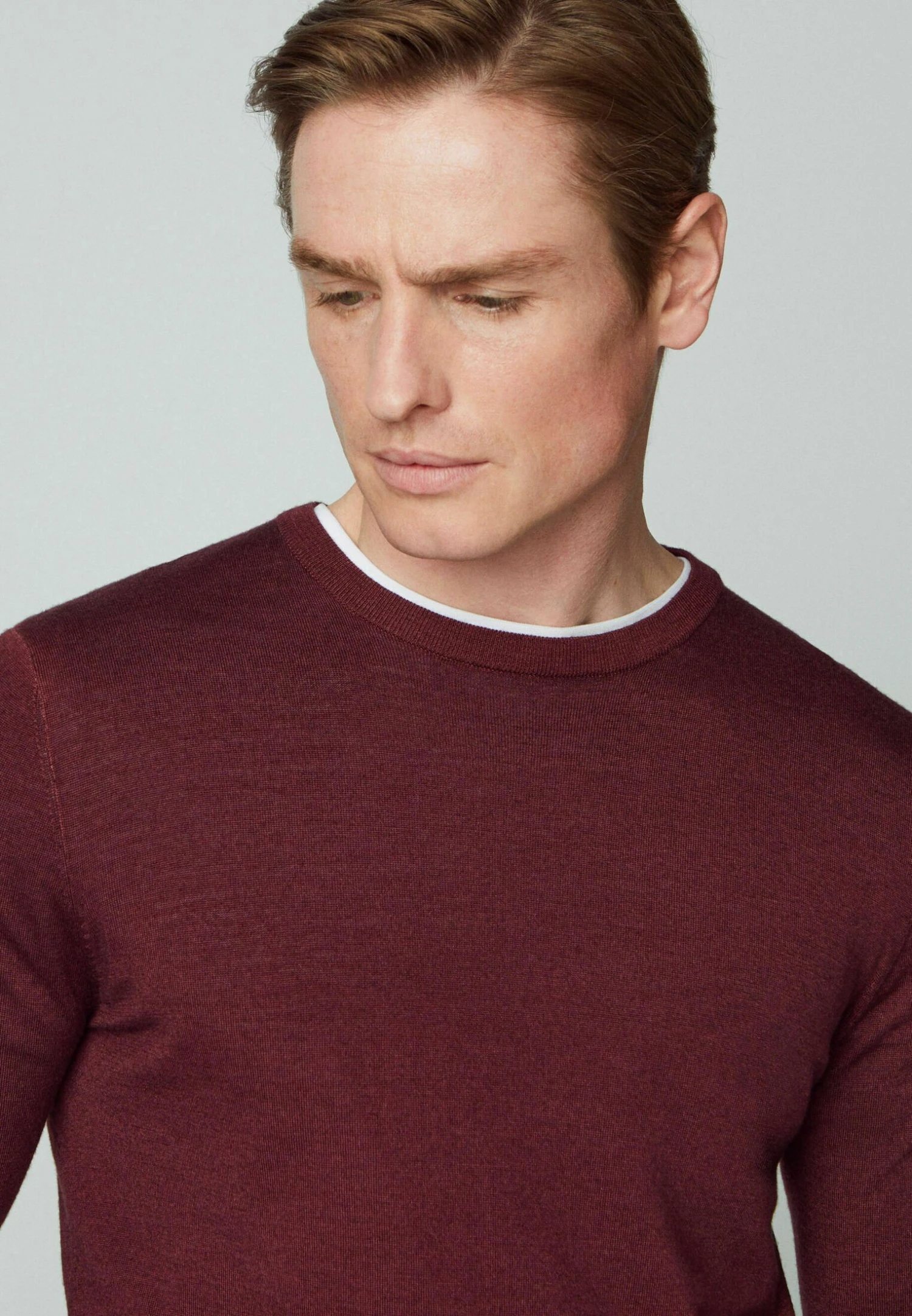 Hackett London Gmd Crew - Jersey De Punto - Maroon Red 6 Hackett London Gmd Crew - Jersey De Punto - Maroon Red - Imagen 4