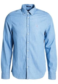 Gant Slim Indigo Bd - Camisa - Semi Light Blue