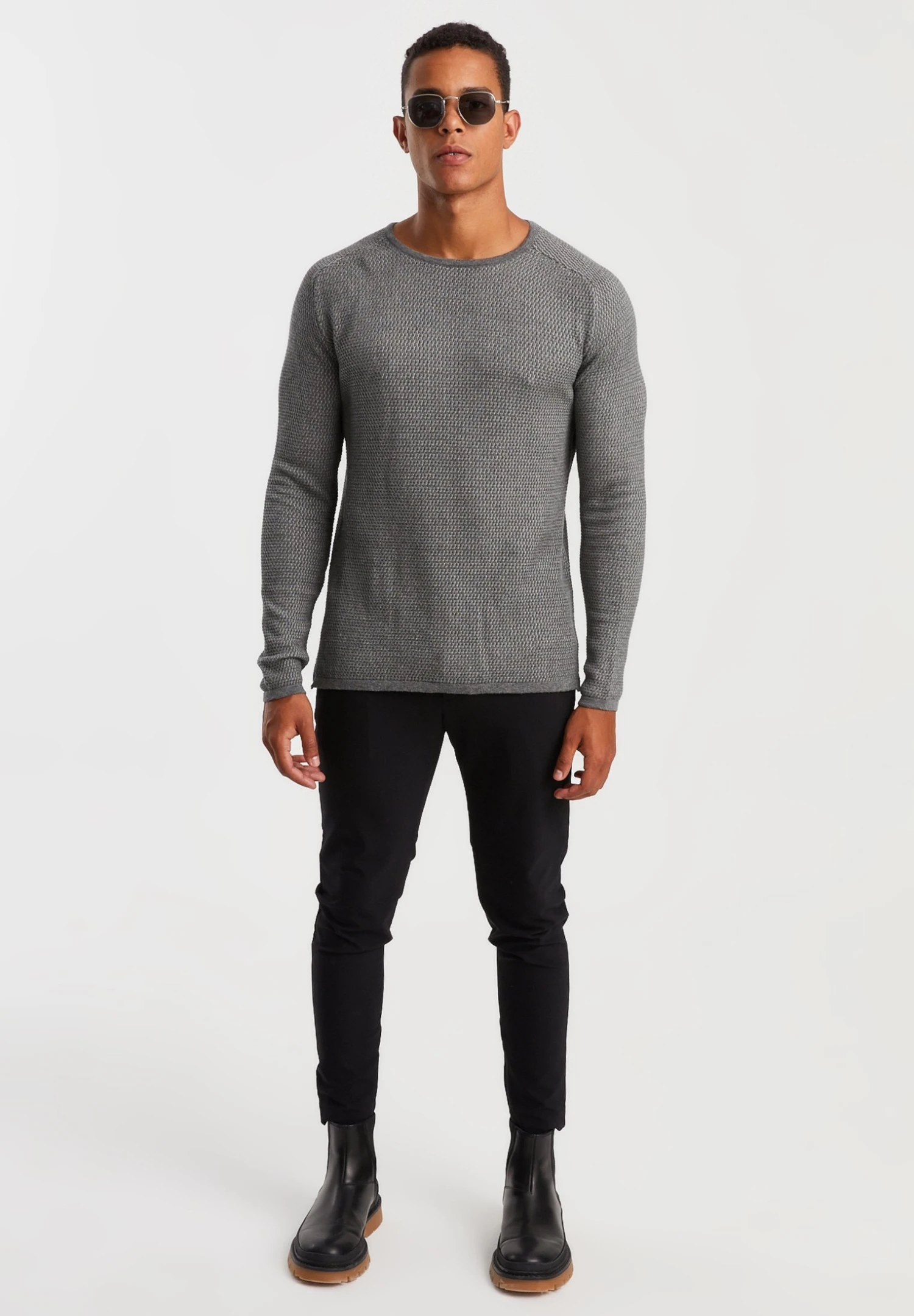 Jersey De Punto - Grau 4 Jersey De Punto - Grau - Imagen 2