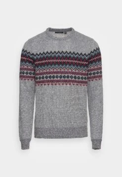 BRAVE SOUL Seymour - Jersey De Punto - Silver Grey Marl