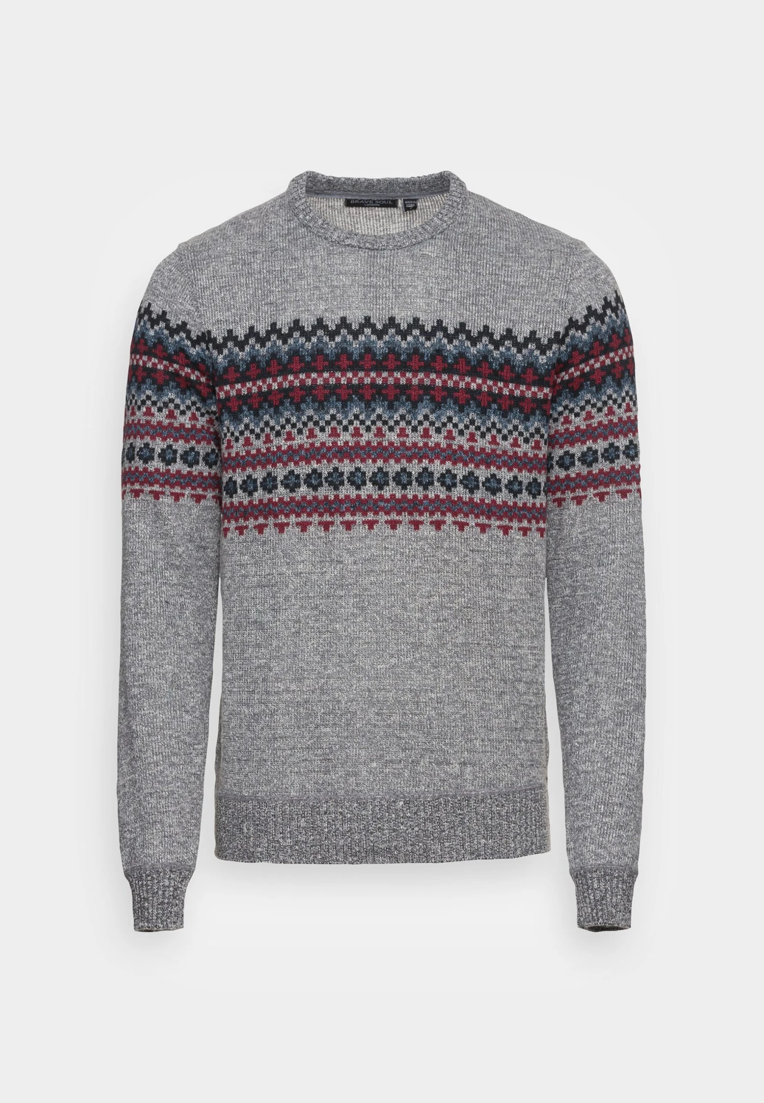 BRAVE SOUL Seymour - Jersey De Punto - Silver Grey Marl 3 BRAVE SOUL Seymour - Jersey De Punto - Silver Grey Marl