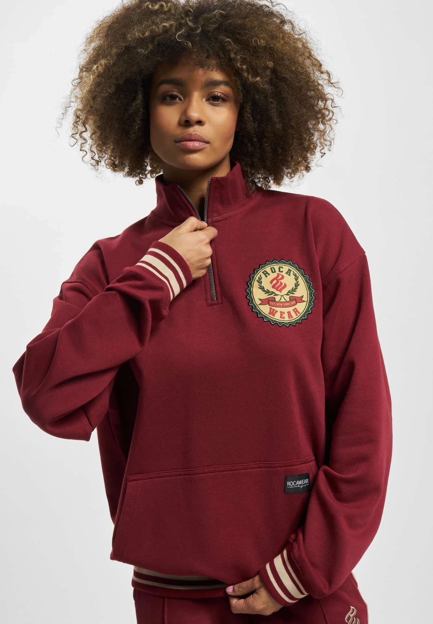 ROCAWEAR Duke- Sudadera - Burgundy 9 ROCAWEAR Duke- Sudadera - Burgundy - Imagen 7