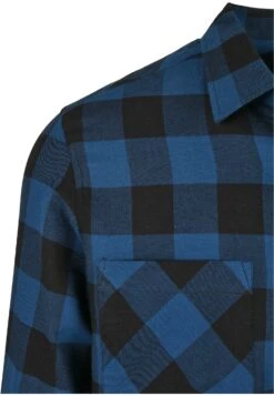 URBAN CLASSICS Checked Flanell- Camisa - Blue/Black -Blen Ropa Comercio 13691f10042c49b1b9026ed6b98dbd82