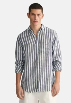 Gant Wide Striped- Camisa - Persian Blue