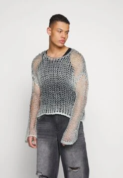 Jaded London Dusk Loose Jumper - Jersey De Punto - Grey -Blen Ropa Comercio 17eebb9d9227477ca53ac9c59c2e7b0b