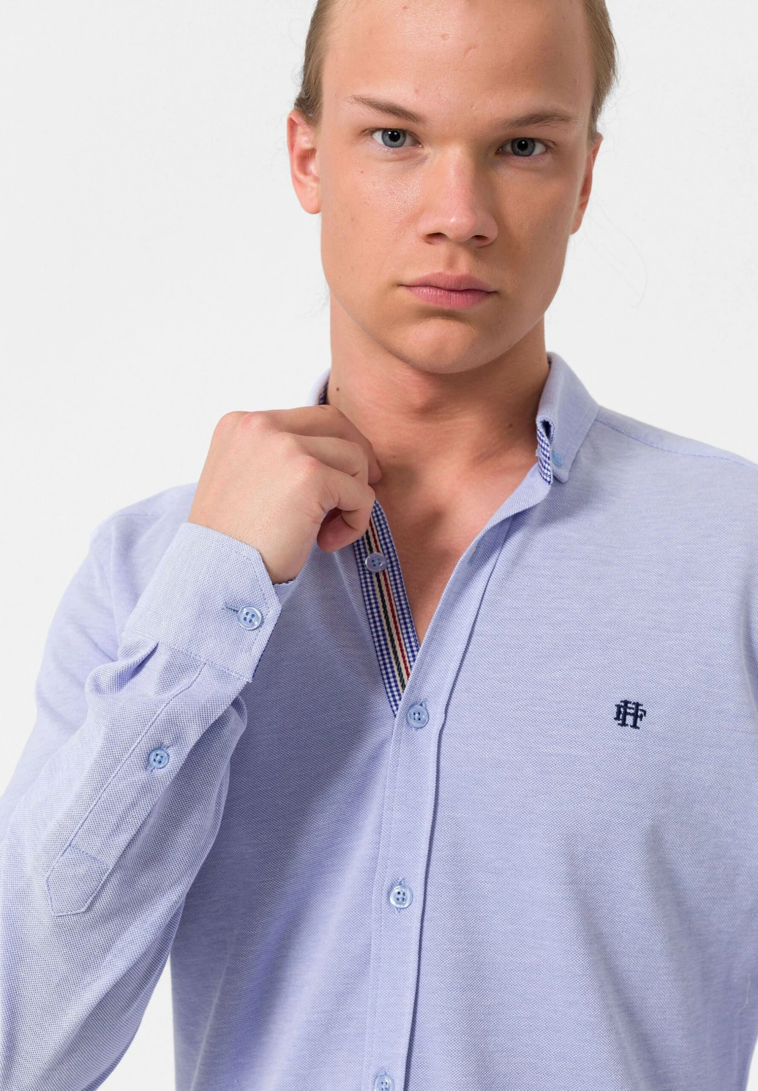 Camisa - Blue Melange 6 Camisa - Blue Melange - Imagen 4