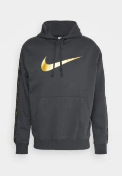 Nike Sportswear Repeat- Jersey Con Capucha - Dark Smoke Grey/Metallic Gold -Blen Ropa Comercio 1b084d1ffceb4a3eb9ef4d302d3e5378