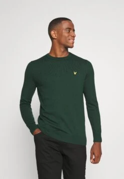 Lyle & Scott Crew Neck Jumper - Jersey De Punto - Dark Green