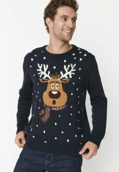 Trendyol Christmas - Jersey De Punto - Navy Blue