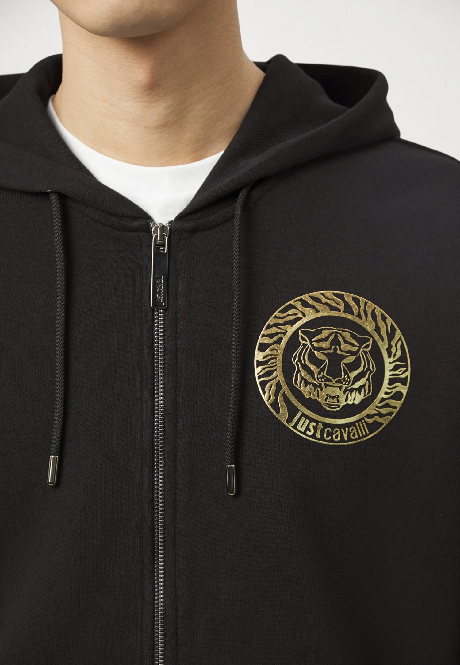 JUST CAVALLI Sweatshirts - Sudadera - Black/Gold 8 JUST CAVALLI Sweatshirts - Sudadera - Black/Gold - Imagen 6