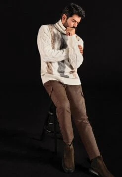 Standard FitFull Collar - Jersey De Punto - Ecru -Blen Ropa Comercio 258630cc4bb149eb9e0956ce9e9714f9