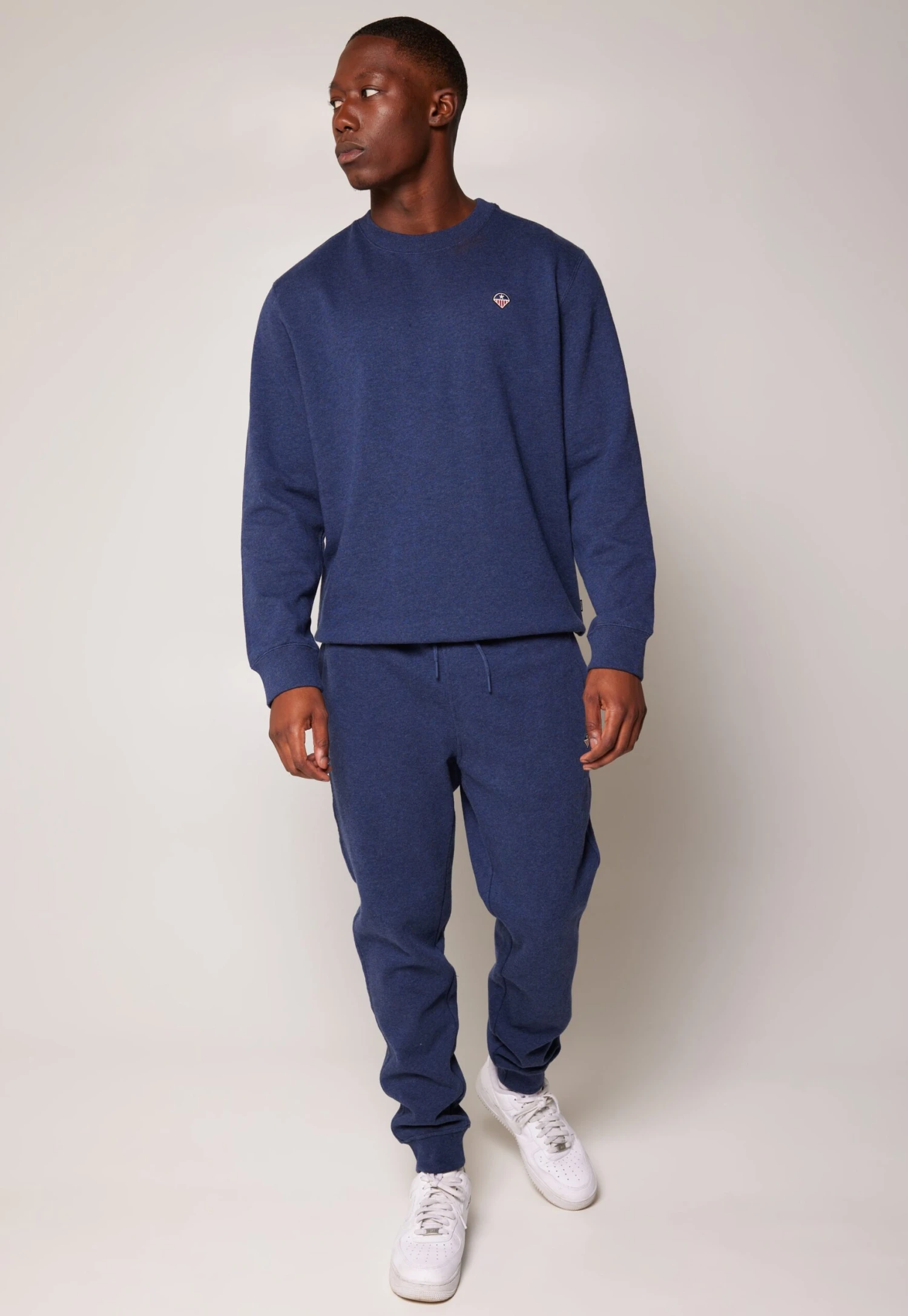 Silas Crew - Sudadera - Blue Melange 4 Silas Crew - Sudadera - Blue Melange - Imagen 2