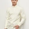 Standard Fit Mock Turtleneck - Jersey De Punto - Ecru -Blen Ropa Comercio 280b26cb2ffc42eeb1a998c615239c6c