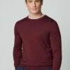 Hackett London Gmd Crew - Jersey De Punto - Maroon Red