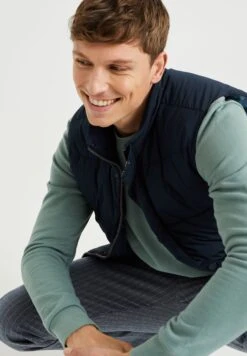 WE FASHION Bodywarmer - Chaleco - Blue -Blen Ropa Comercio 2b4ab61518ca409f947f08e3c192a05d