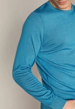 Rundhals Ultralight - Jersey De Punto - Blau Garment Dyed Lapis Lazuli -Blen Ropa Comercio 2ce12bbcb5b2431c8e17d7faea1cd2ff