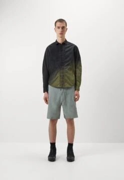 3L Zipped Shirt With Double Fastening Snap And Zip - Camisa - Ink Black/Sand