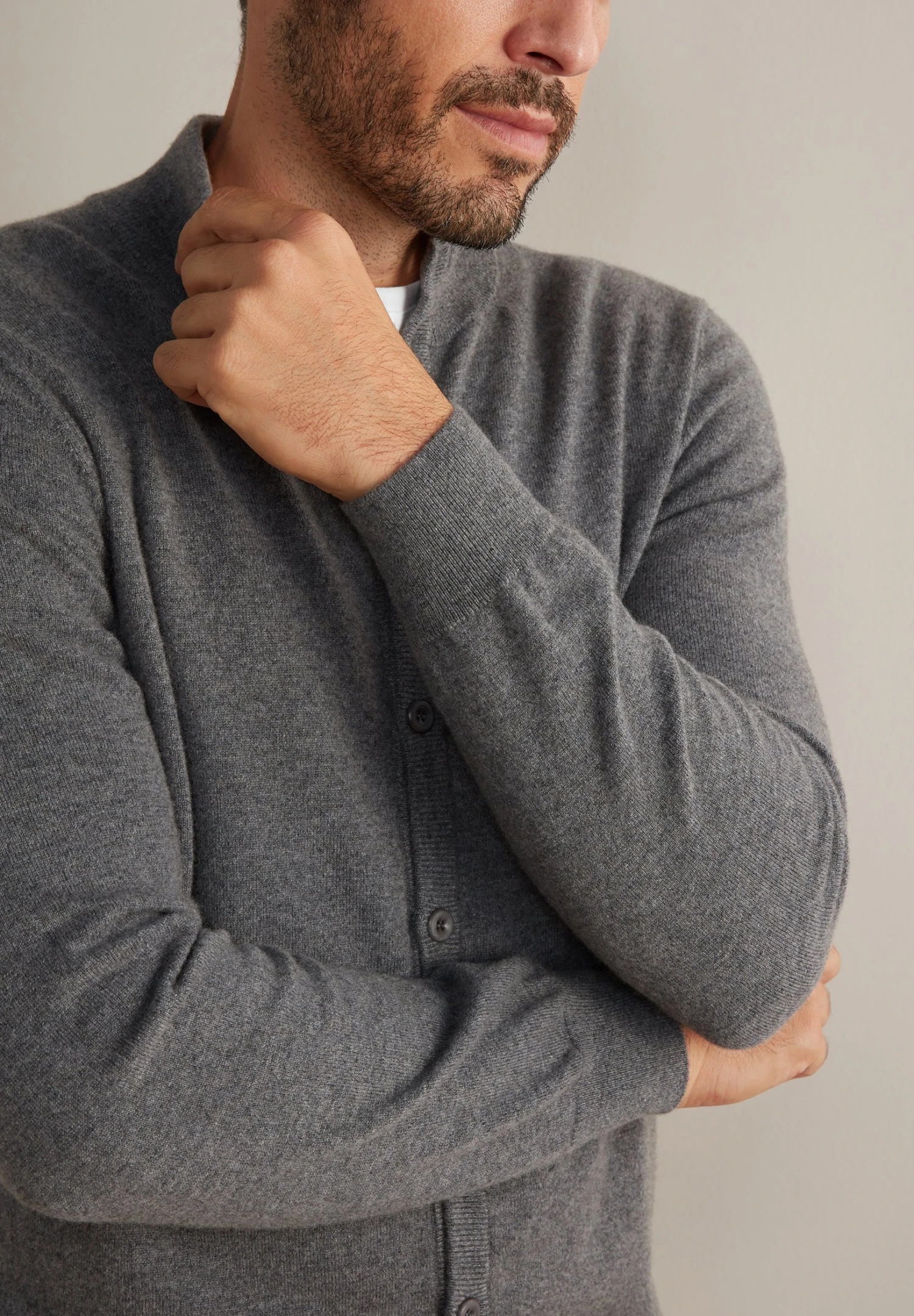 Ultrasoft - Chaqueta De Punto - Grau- Dark Grey Melange 5 Ultrasoft - Chaqueta De Punto - Grau- Dark Grey Melange - Imagen 3