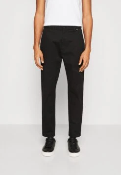 Calvin Klein Modern Cropped Tapered - Pantalones Chinos - Black
