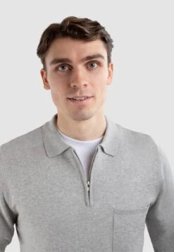 Lennox Half Zip - Jersey De Punto - Grey -Blen Ropa Comercio 351f51ee732b440dacef28b2997abd8e