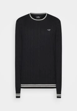 Hollister Co. Cable Crew - Jersey De Punto - Black -Blen Ropa Comercio 368424e22d3a49a2bf06a82d77f3f868