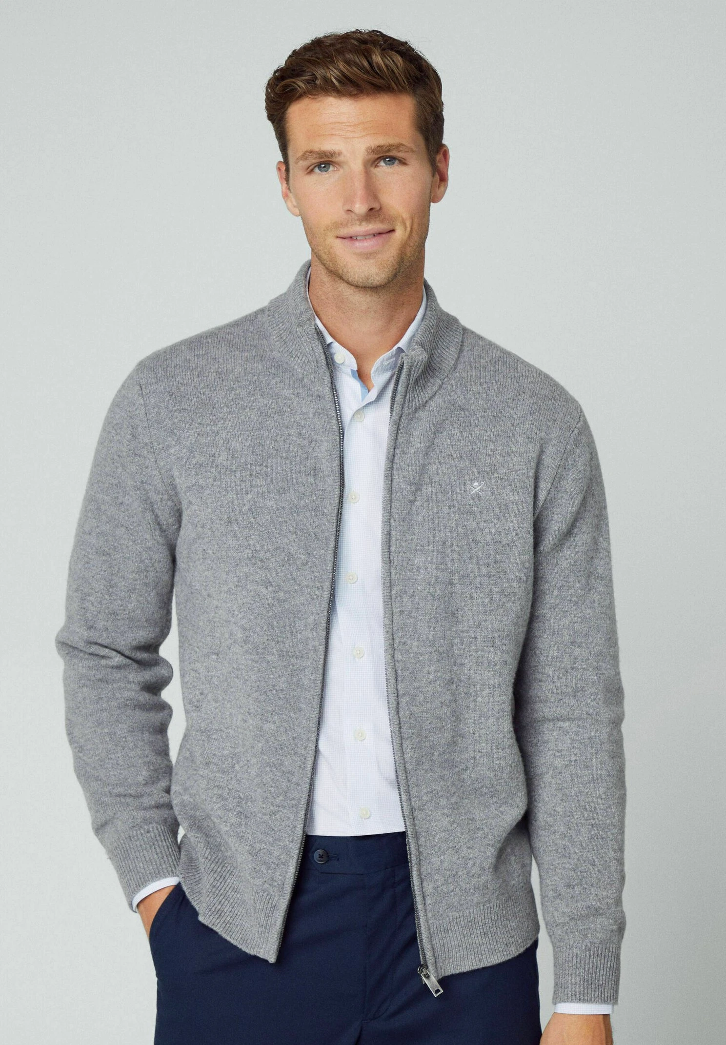 Hackett London Fzip - Chaqueta De Punto - Ash Grey 3 Hackett London Fzip - Chaqueta De Punto - Ash Grey