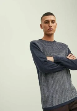 Jack & Jones Jjben Crew Neck - Jersey De Punto - Navy Blazer -Blen Ropa Comercio 3d7f298e969c4f49986e4b364980485c
