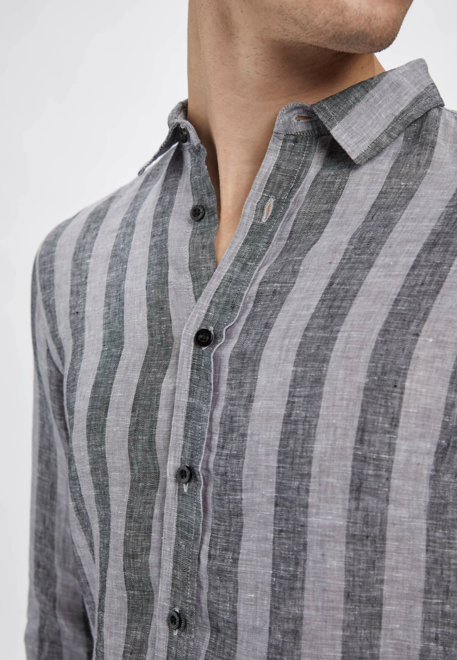 Gabba York Big Stripes Ls - Camisa - Grey Stripe 6 Gabba York Big Stripes Ls - Camisa - Grey Stripe - Imagen 4