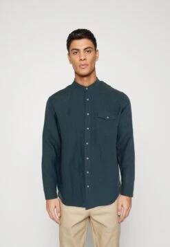 Grandad Collar - Camisa - Turquoise