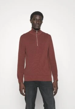 Marc O'Polo Troyer Long Sleeve Zipped - Jersey De Punto - Crimson Brown -Blen Ropa Comercio 42bc7898f39b4268b0b34171763ee67f