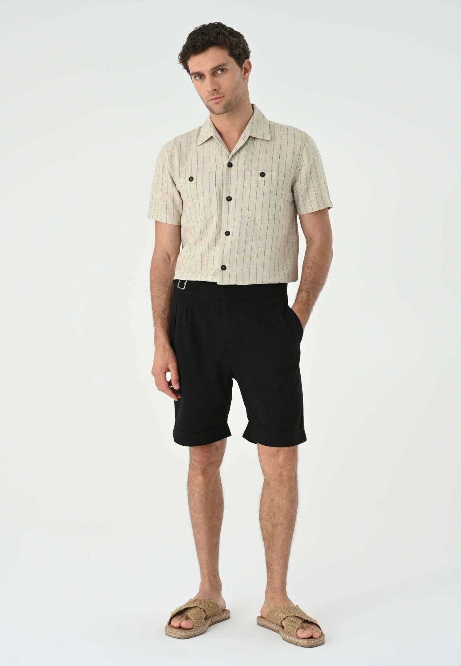Short Sleeve- Camisa - Ecru 8 Short Sleeve- Camisa - Ecru - Imagen 6