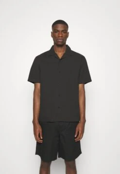 Boxed Fit Short Sleeve Shirt - Camisa - Black