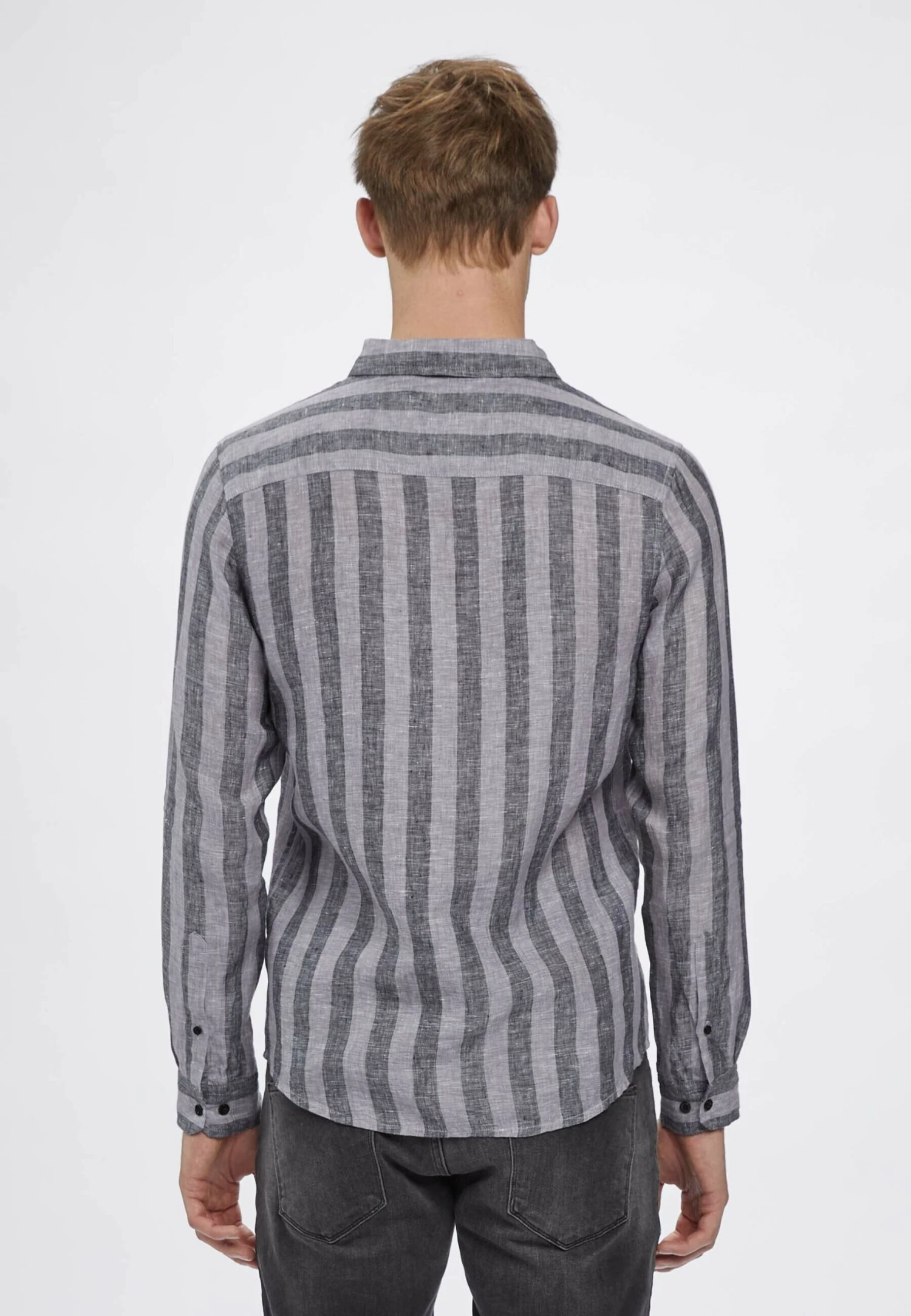 Gabba York Big Stripes Ls - Camisa - Grey Stripe 5 Gabba York Big Stripes Ls - Camisa - Grey Stripe - Imagen 3