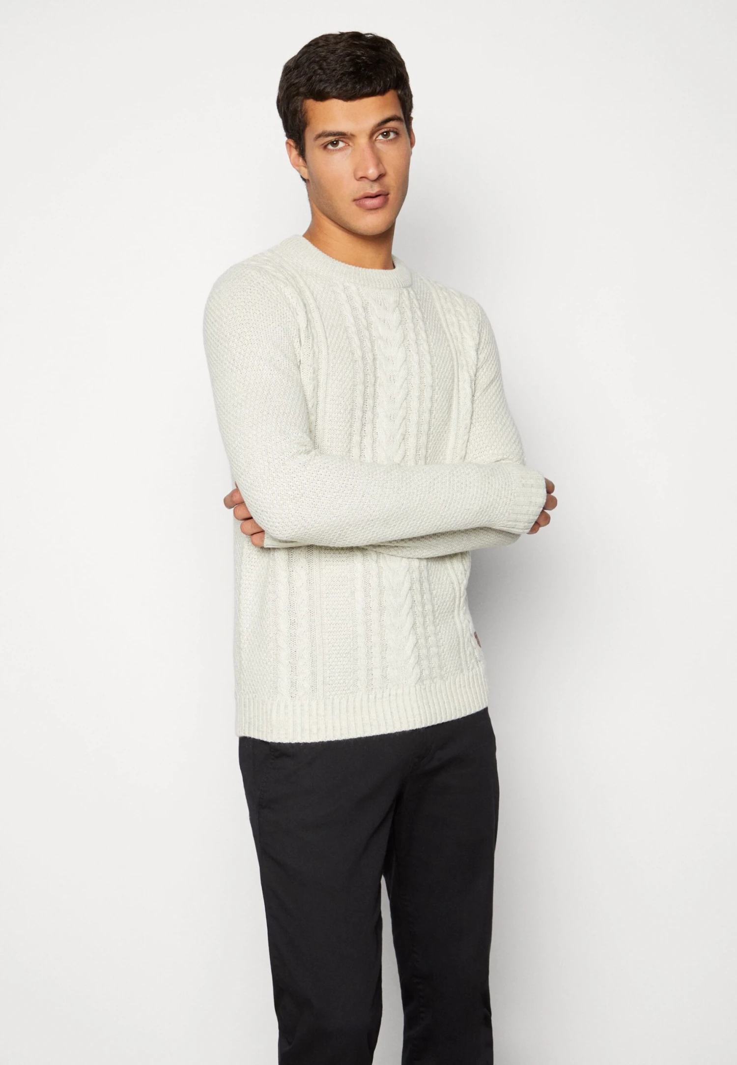 Jack & Jones Jjcraig Crew Neck- Jersey De Punto - White 6 Jack & Jones Jjcraig Crew Neck- Jersey De Punto - White - Imagen 4