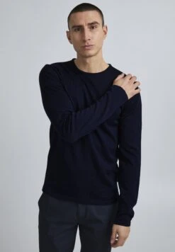 CASUAL FRIDAY Cfkent Merino Crew Neck Knit - Jersey De Punto - Navy