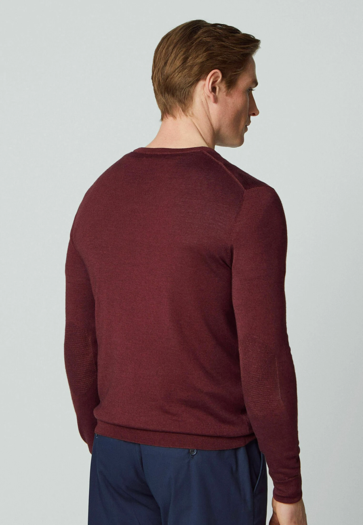 Hackett London Gmd Crew - Jersey De Punto - Maroon Red 5 Hackett London Gmd Crew - Jersey De Punto - Maroon Red - Imagen 3