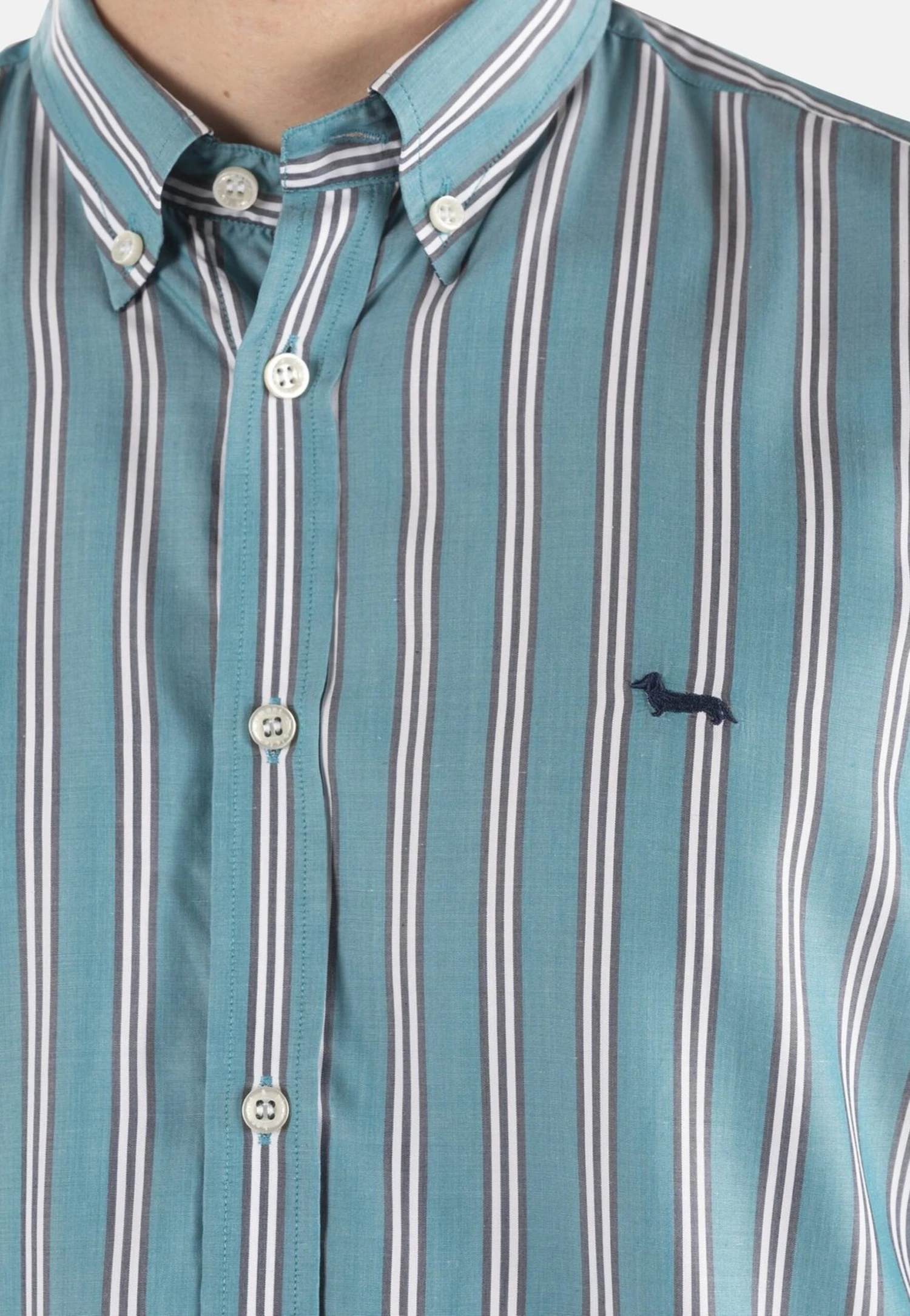 HARMONT&BLAINE Contrasti Interni - Camisa - Petrolio 6 HARMONT&BLAINE Contrasti Interni - Camisa - Petrolio - Imagen 4