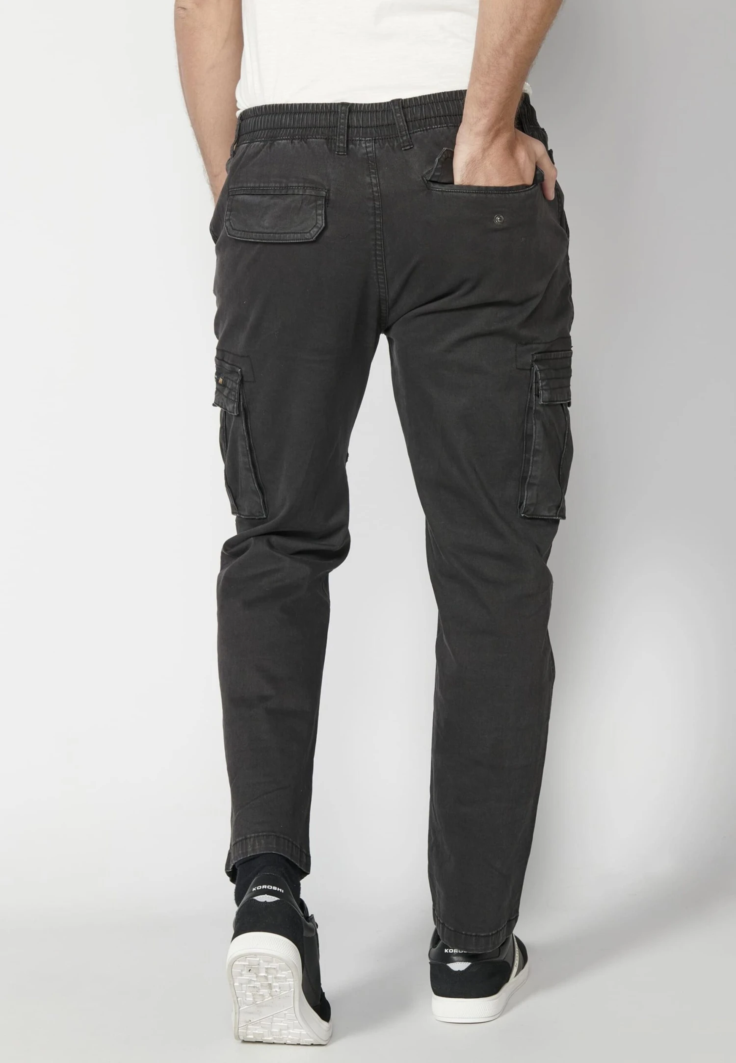 Koroshi Pantalones Cargo - Black 5 Koroshi Pantalones Cargo - Black - Imagen 3