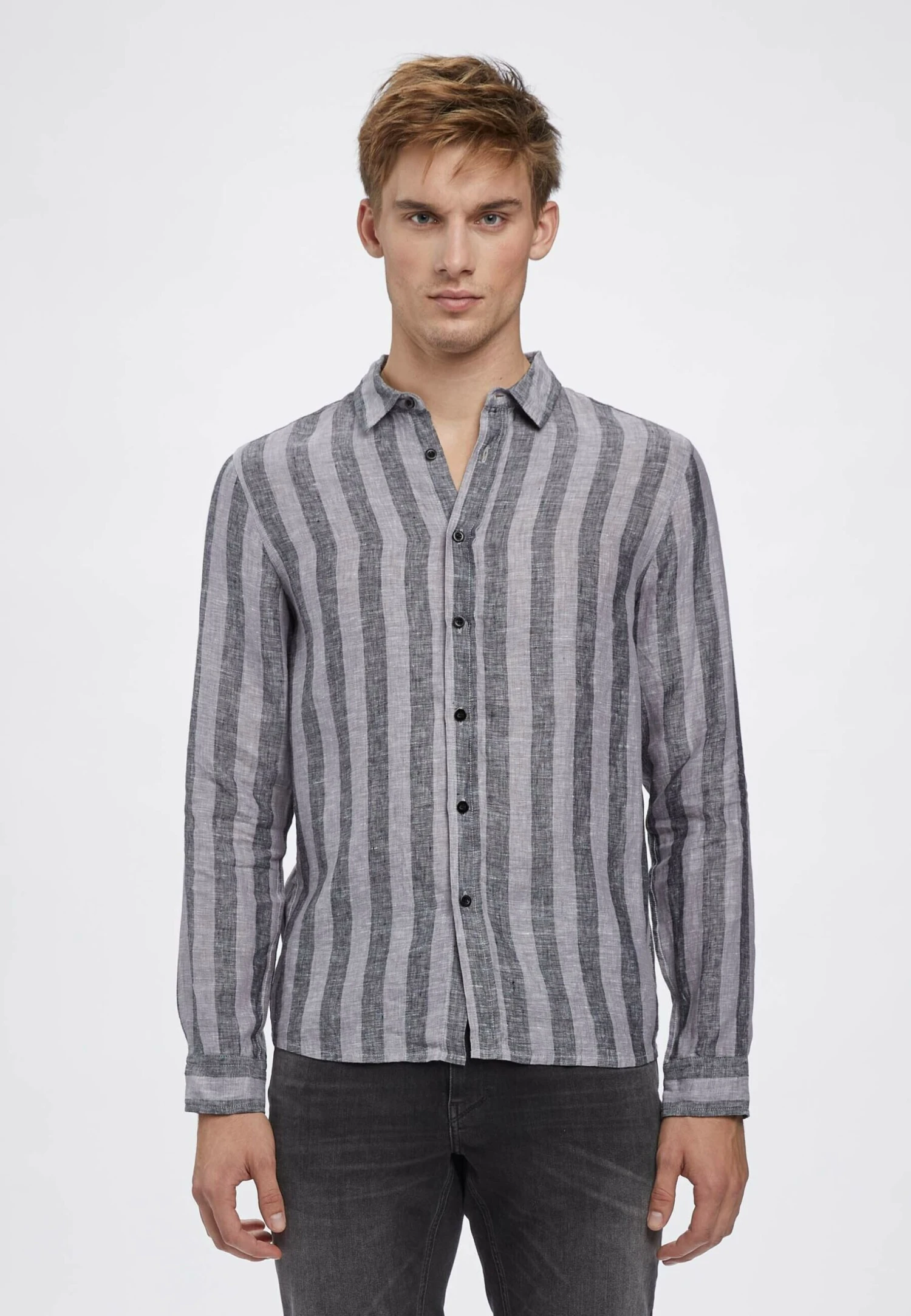 Gabba York Big Stripes Ls - Camisa - Grey Stripe 3 Gabba York Big Stripes Ls - Camisa - Grey Stripe