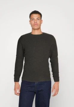 JACK&JONES Premium Jprblumiguel Crew Neck - Jersey De Punto - Dark Grey Melange