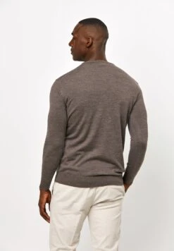 Profuomo Crew Neck - Jersey De Punto - Taupe -Blen Ropa Comercio 5c7b4afecd2347998187f01ef5c3ed90