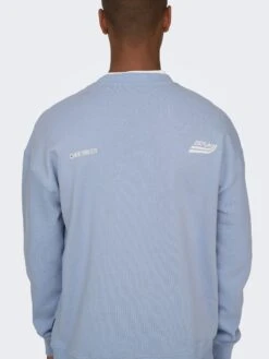 Only & Sons Troy Rlx Text Print Crew Neck - Sudadera - Eventide -Blen Ropa Comercio 610a25630f3d4953befe26e3b867daa2