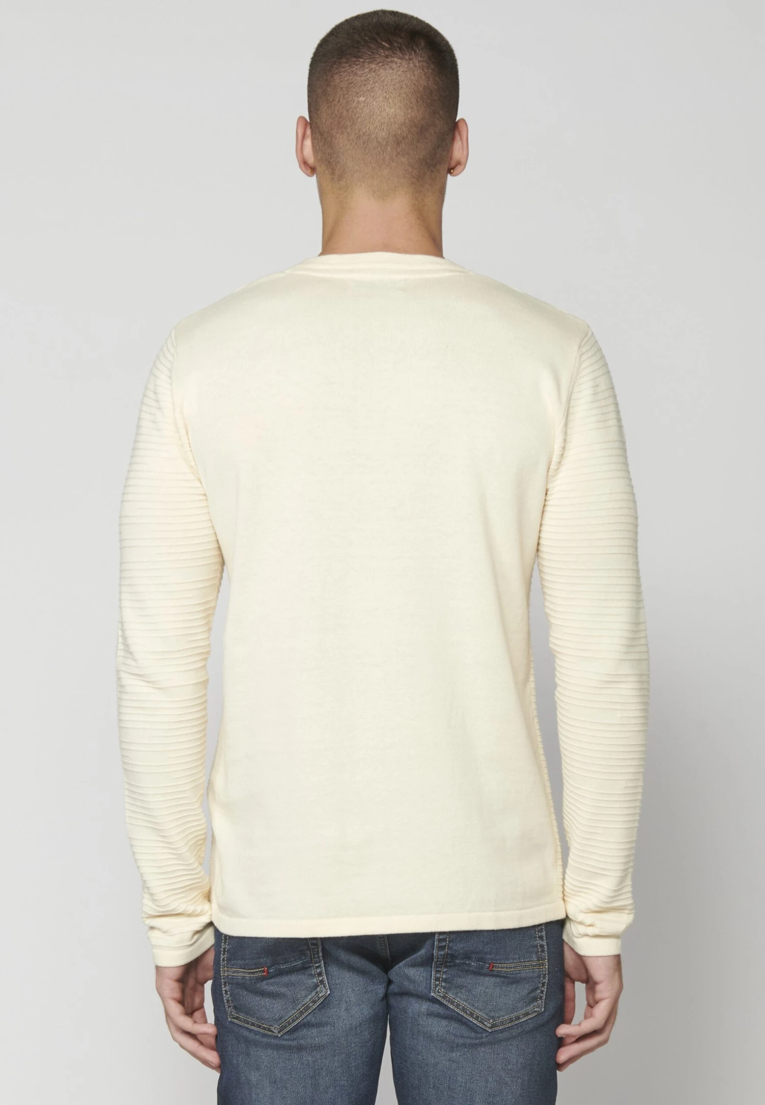 Koroshi Jersey De Punto - Crema 5 Koroshi Jersey De Punto - Crema - Imagen 3